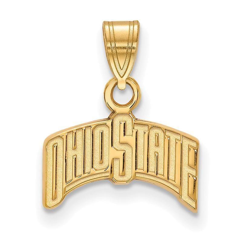 10ky LogoArt Ohio State University Small Pendant - Seattle Gold Grillz