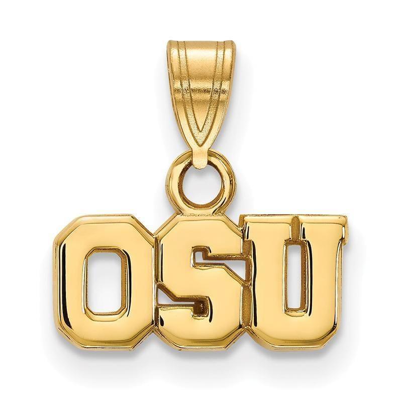 10ky LogoArt Ohio State University Small Pendant - Seattle Gold Grillz