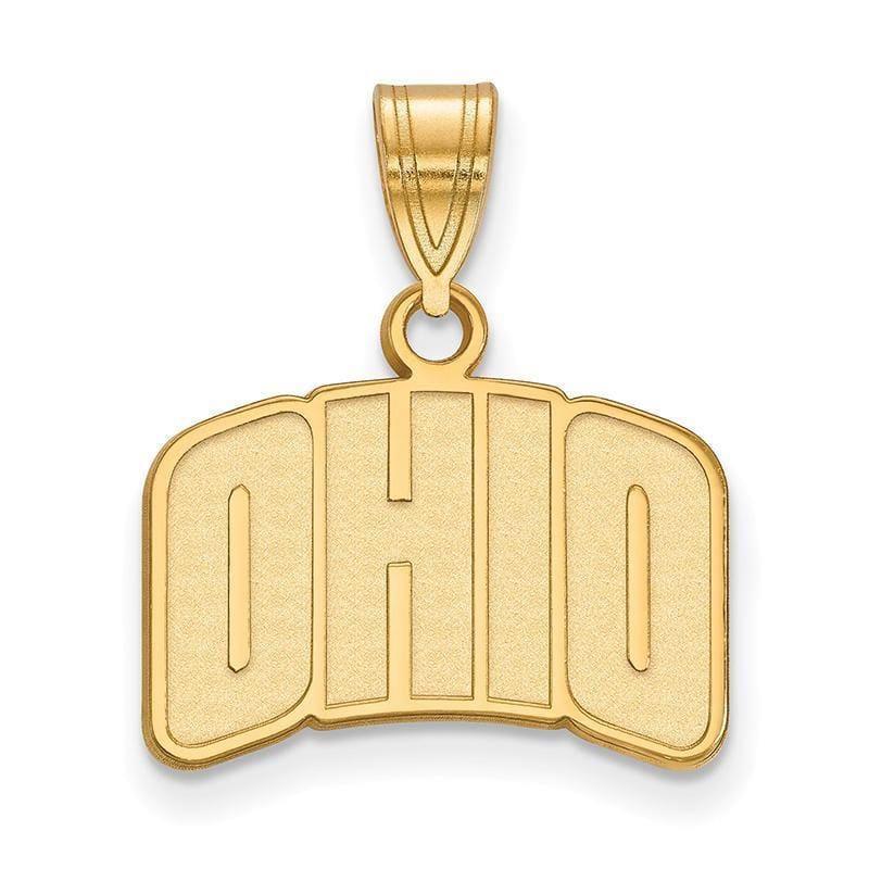 10ky LogoArt Ohio University Small Pendant - Seattle Gold Grillz