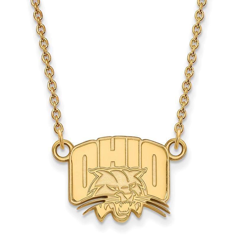 10ky LogoArt Ohio University Small Pendant w-Necklace - Seattle Gold Grillz