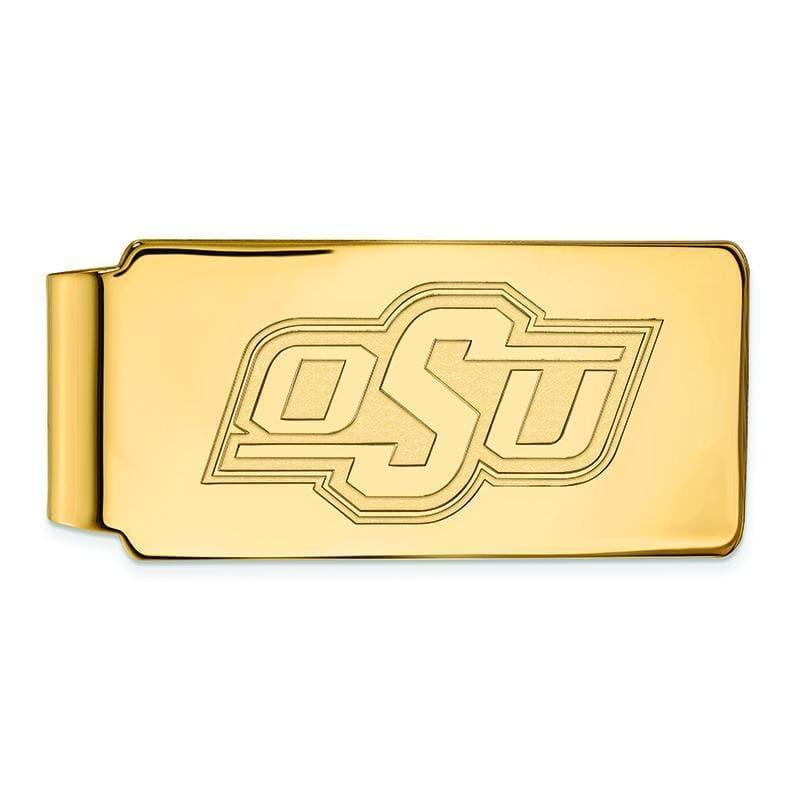 10ky LogoArt Oklahoma State University Money Clip - Seattle Gold Grillz