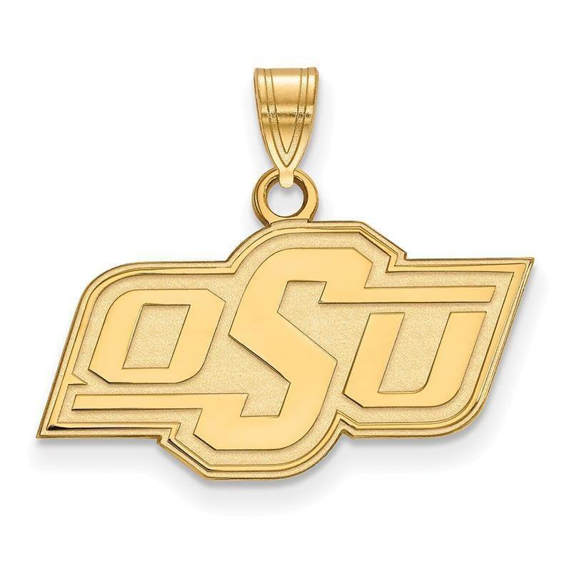 10ky LogoArt Oklahoma State University Small Pendant - Seattle Gold Grillz