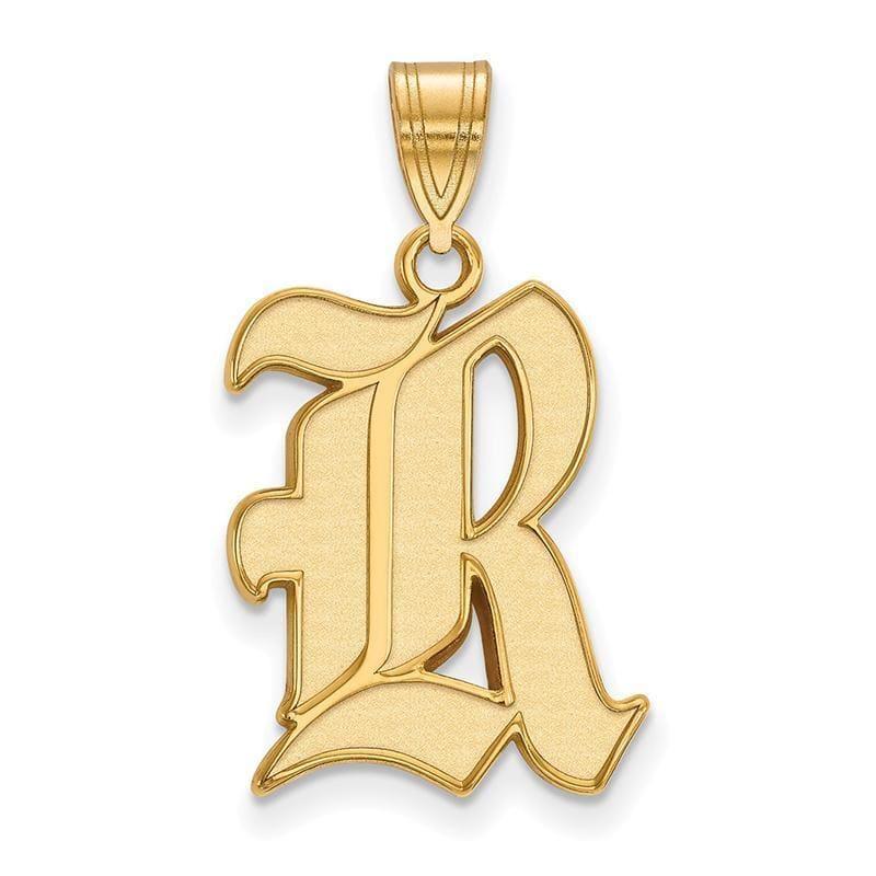 10ky LogoArt Rice University Large Pendant - Seattle Gold Grillz