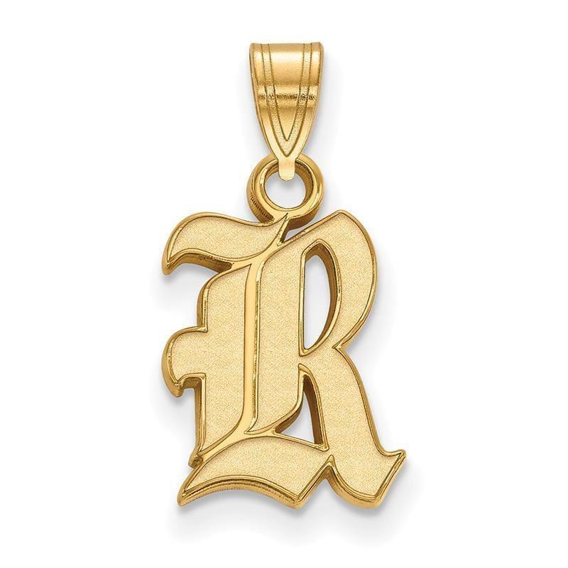 10ky LogoArt Rice University Small Pendant - Seattle Gold Grillz