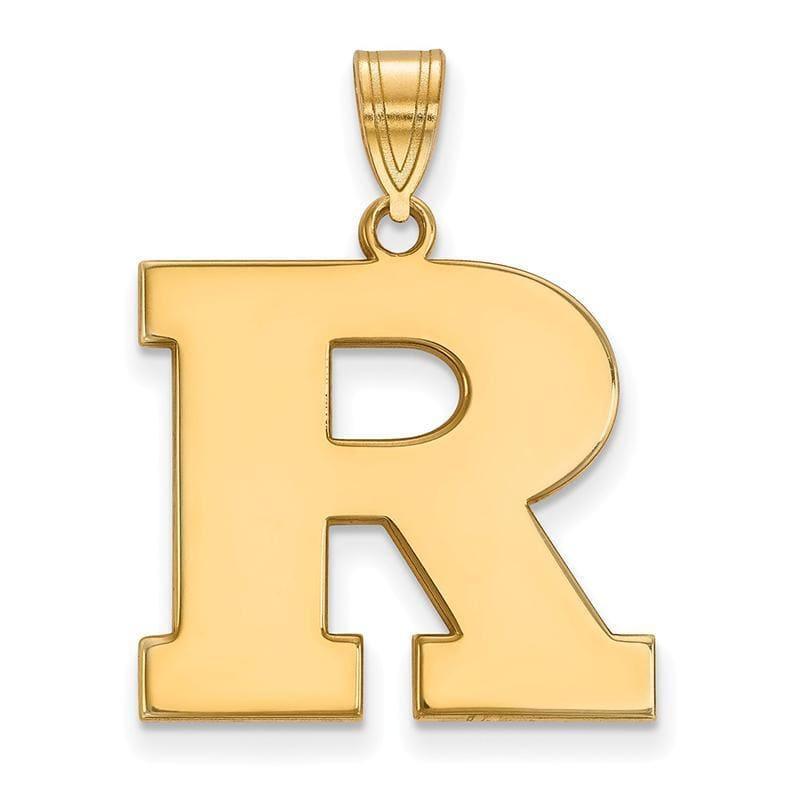 10ky LogoArt Rutgers Large Pendant - Seattle Gold Grillz