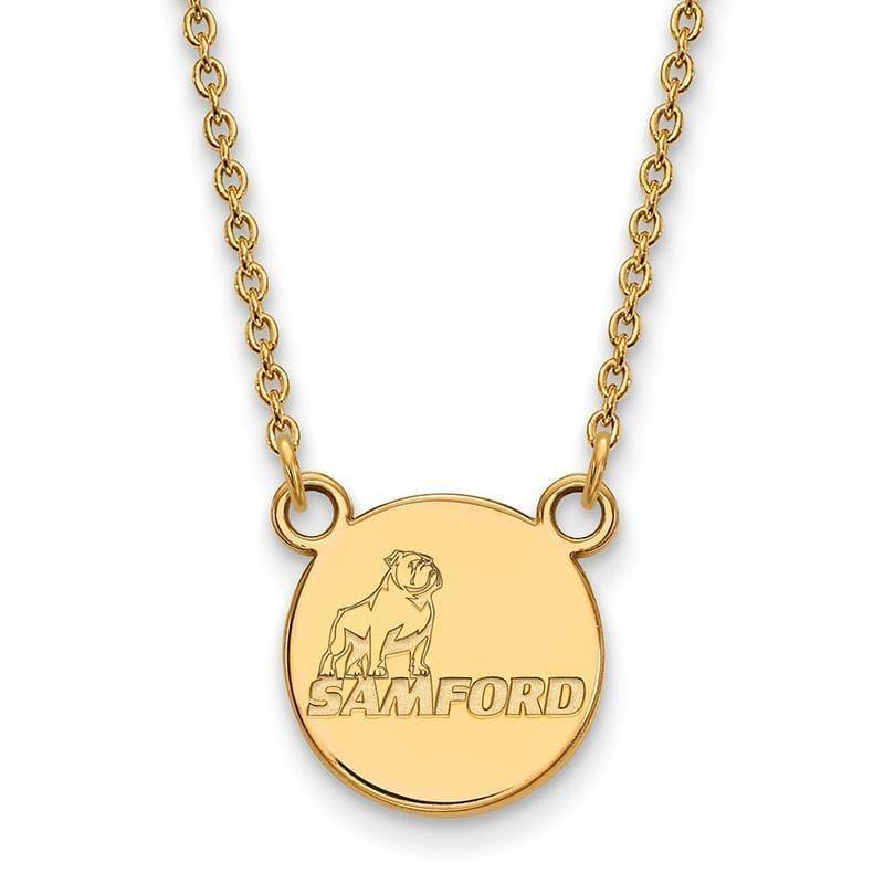 10ky LogoArt Samford University Small Pendant w-Necklace - Seattle Gold Grillz