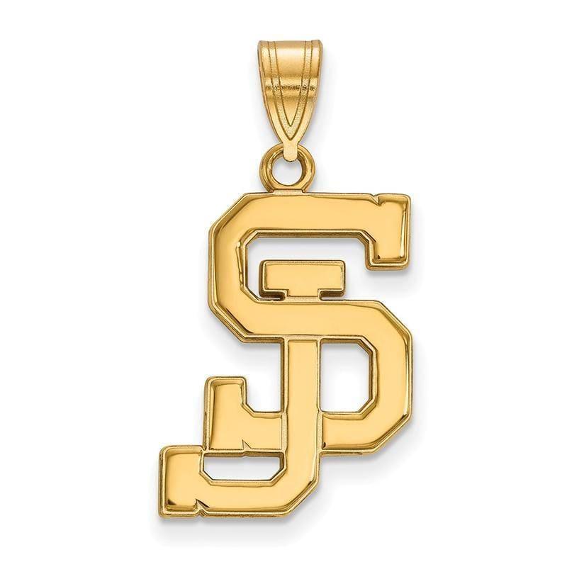 10ky LogoArt San Jose State University Large Pendant - Seattle Gold Grillz