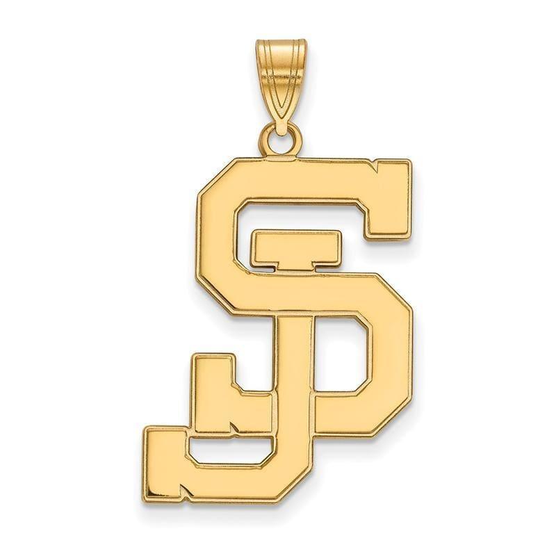 10ky LogoArt San Jose State University XL Pendant - Seattle Gold Grillz