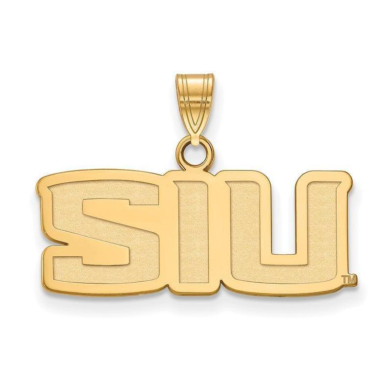 10ky LogoArt Southern Illinois University Small Pendant - Seattle Gold Grillz