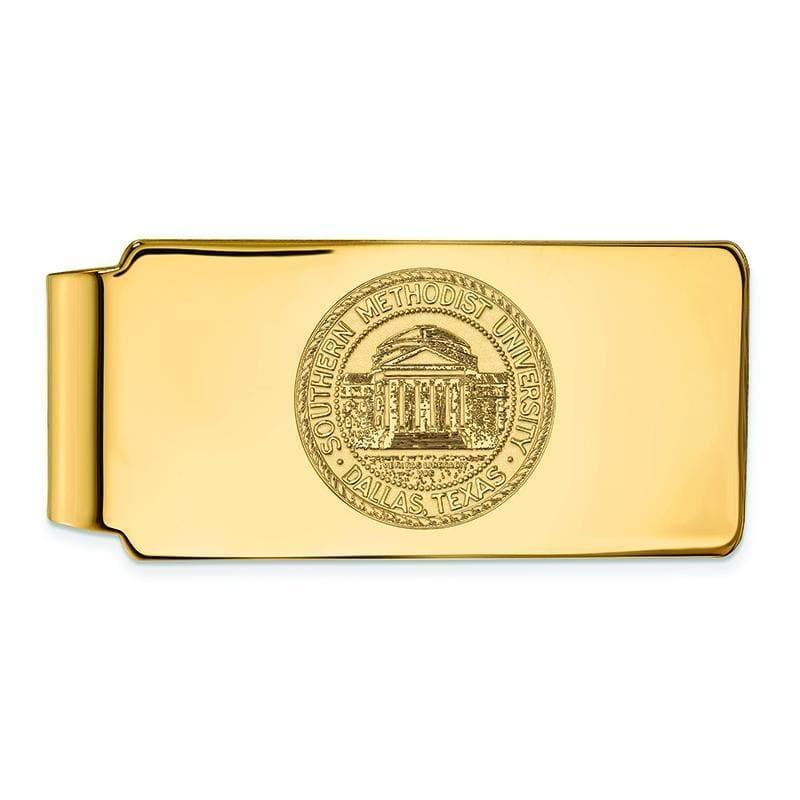 10ky LogoArt Southern Methodist University Money Clip Crest - Seattle Gold Grillz