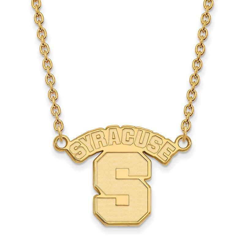 10ky LogoArt Syracuse University Large Pendant w-Necklace - Seattle Gold Grillz