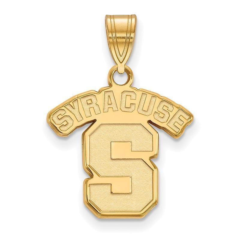 10ky LogoArt Syracuse University Medium Pendant - Seattle Gold Grillz