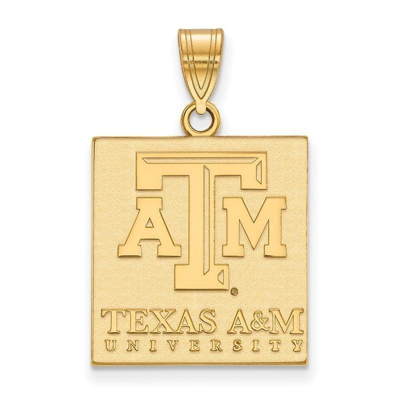 10ky LogoArt Texas A&M University Large Pendant - Seattle Gold Grillz