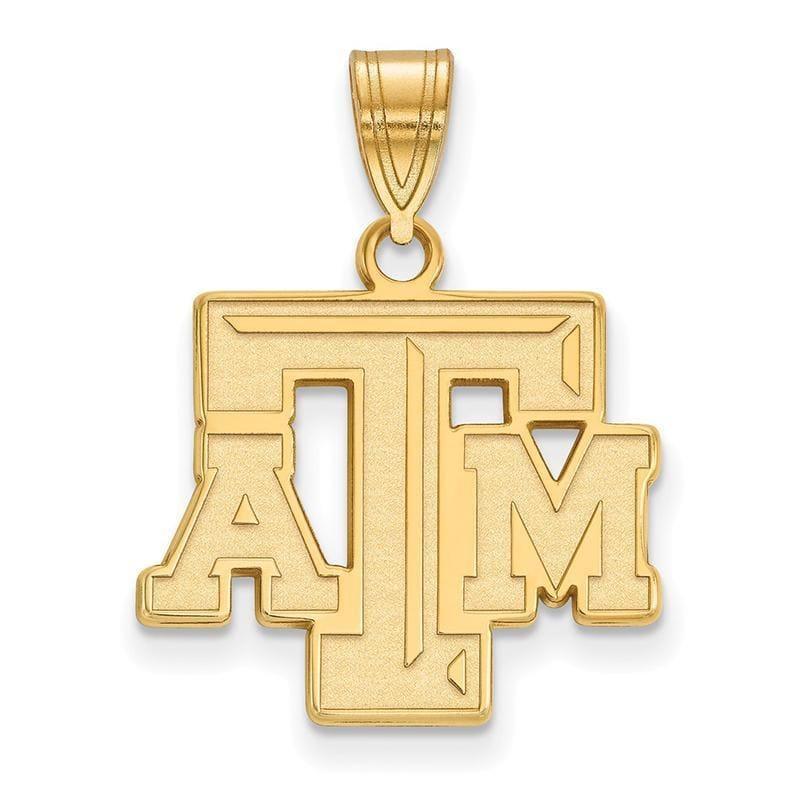 10ky LogoArt Texas A&M University Medium Pendant - Seattle Gold Grillz