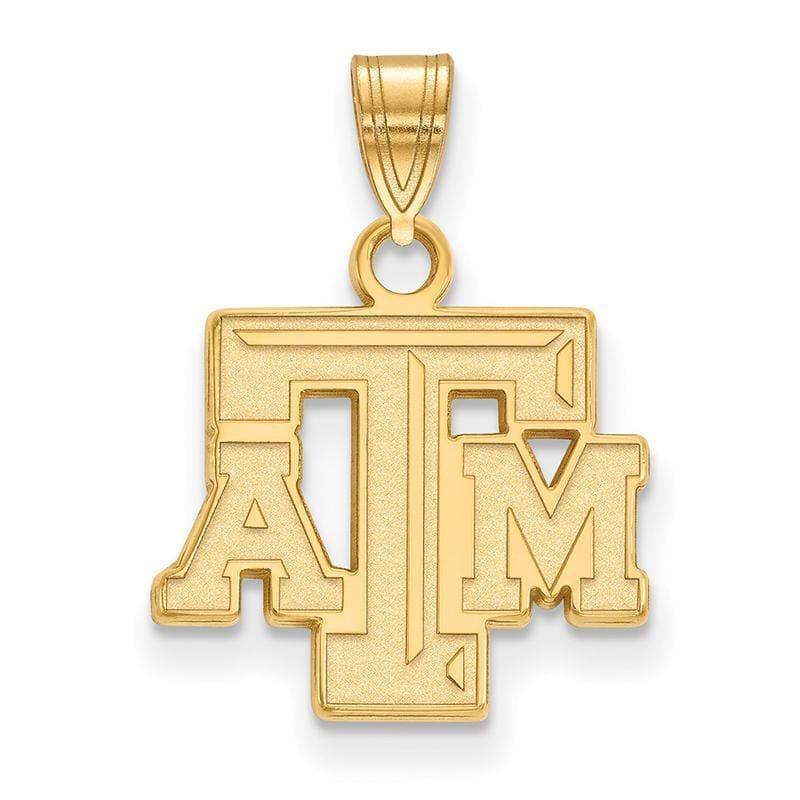 10ky LogoArt Texas A&M University Small Pendant - Seattle Gold Grillz