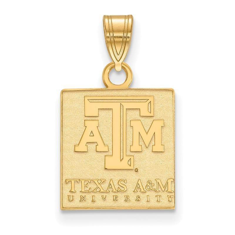 10ky LogoArt Texas A&M University Small Pendant - Seattle Gold Grillz