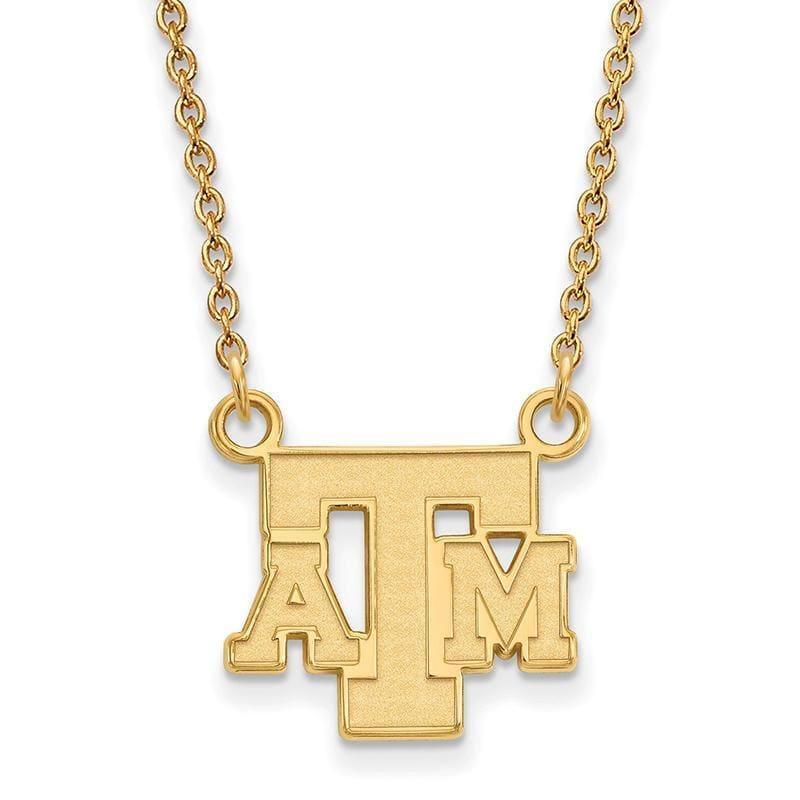 10ky LogoArt Texas A&M University Small Pendant w-Necklace - Seattle Gold Grillz