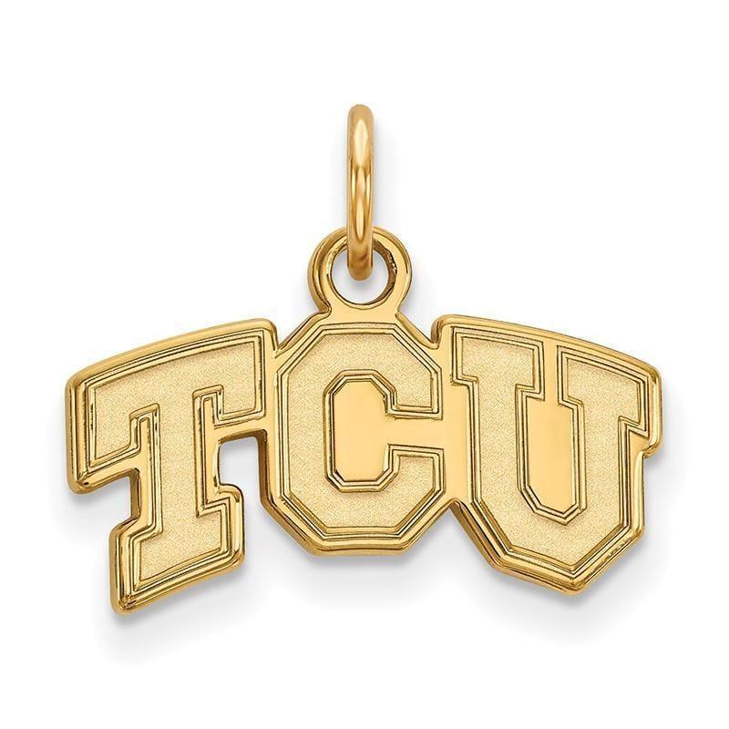 10ky LogoArt Texas Christian University XS Pendant - Seattle Gold Grillz
