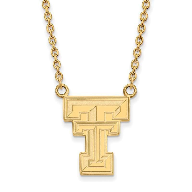 10ky LogoArt Texas Tech University Large Pendant w-Necklace - Seattle Gold Grillz