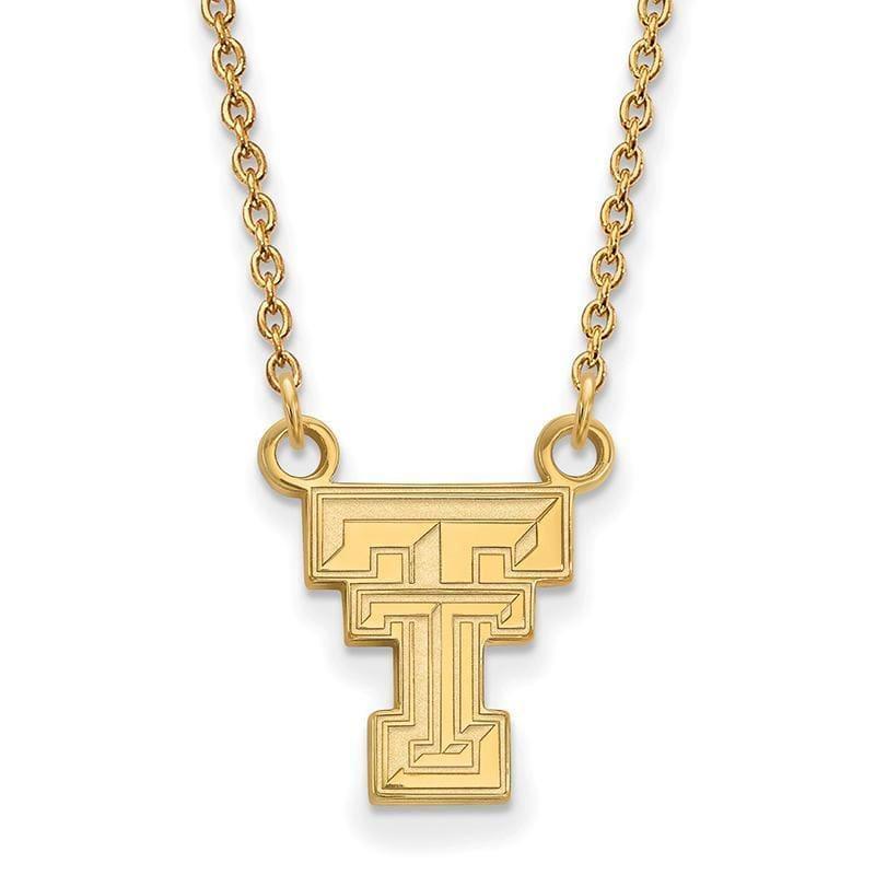 10ky LogoArt Texas Tech University Small Pendant w-Necklace - Seattle Gold Grillz