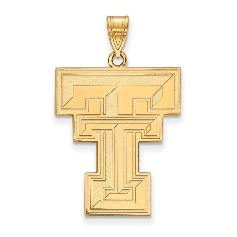 10ky LogoArt Texas Tech University XL Pendant - Seattle Gold Grillz