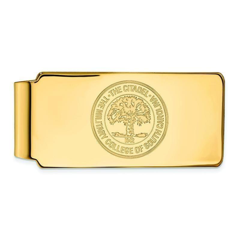 10ky LogoArt The Citadel Money Clip Crest - Seattle Gold Grillz