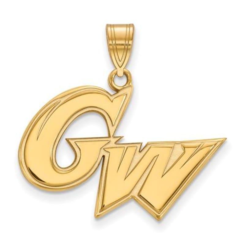 10ky LogoArt The George Washington University Large Pendant - Seattle Gold Grillz