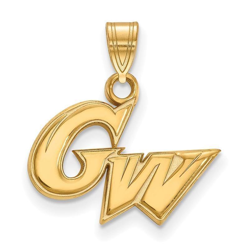 10ky LogoArt The George Washington University Small Pendant - Seattle Gold Grillz