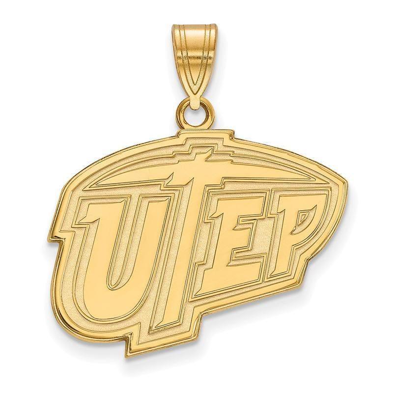 10ky LogoArt The University of Texas at El Paso Large Pendant - Seattle Gold Grillz