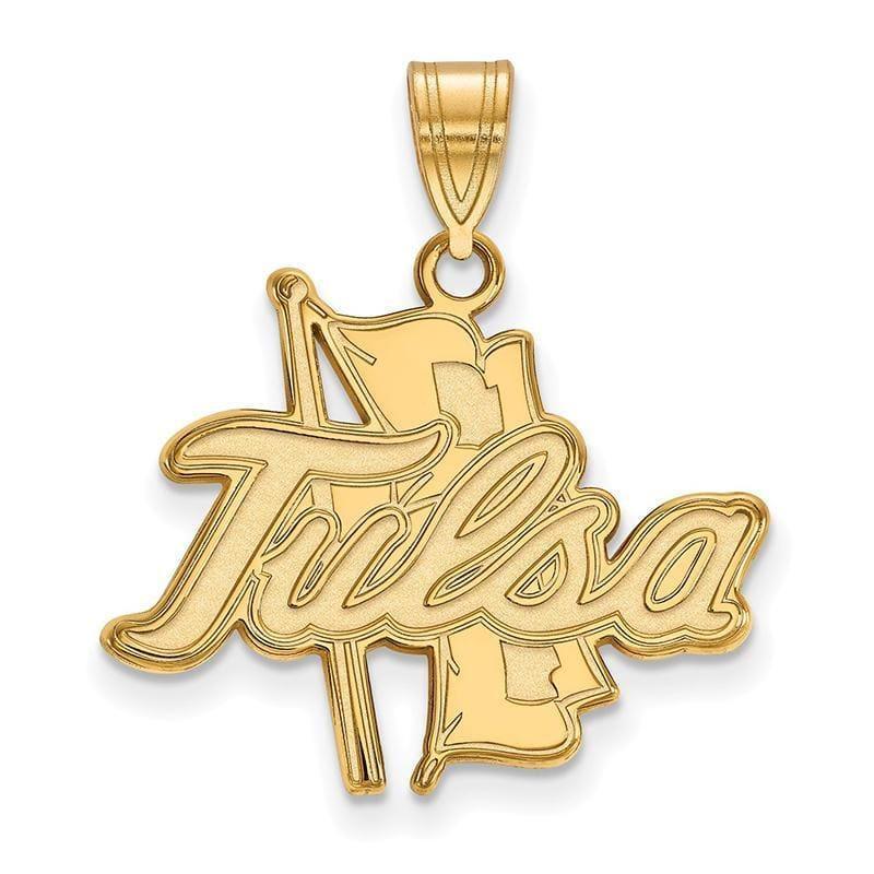 10ky LogoArt The University of Tulsa Large Pendant - Seattle Gold Grillz