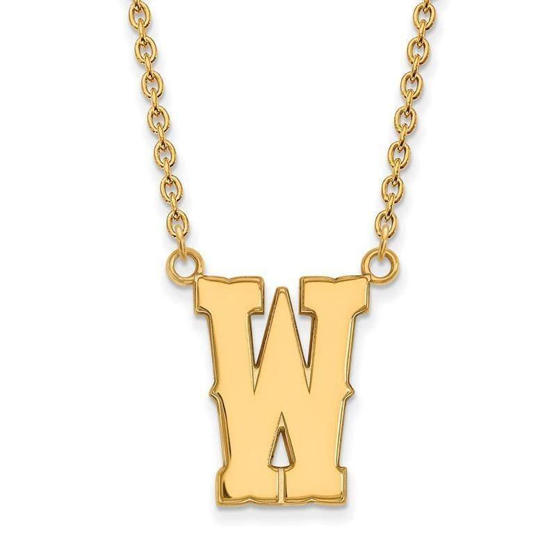 10ky LogoArt The University of Wyoming Large Pendant w-Necklace - Seattle Gold Grillz