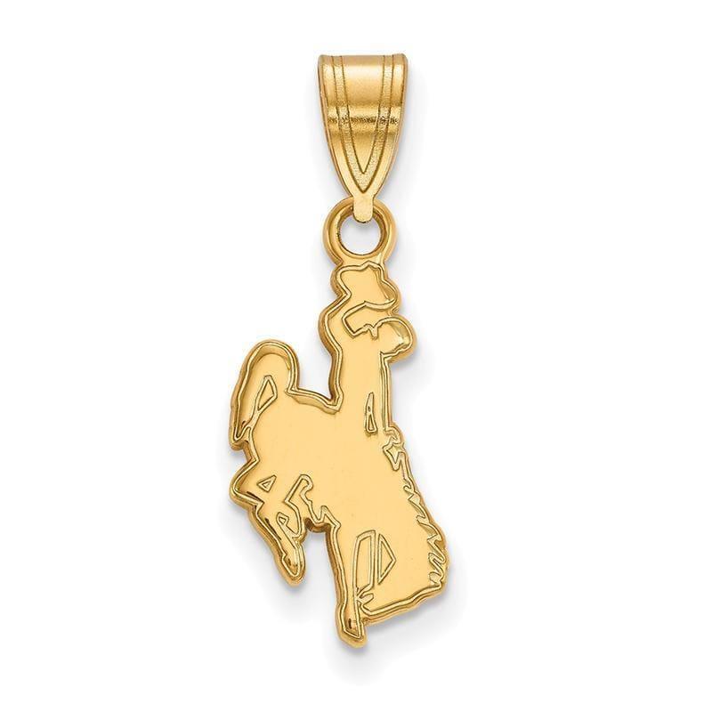 10ky LogoArt The University of Wyoming Medium Pendant - Seattle Gold Grillz
