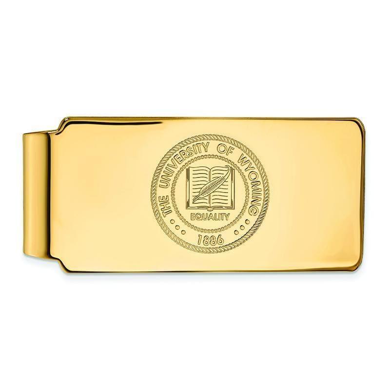 10ky LogoArt The University of Wyoming Money Clip Crest - Seattle Gold Grillz