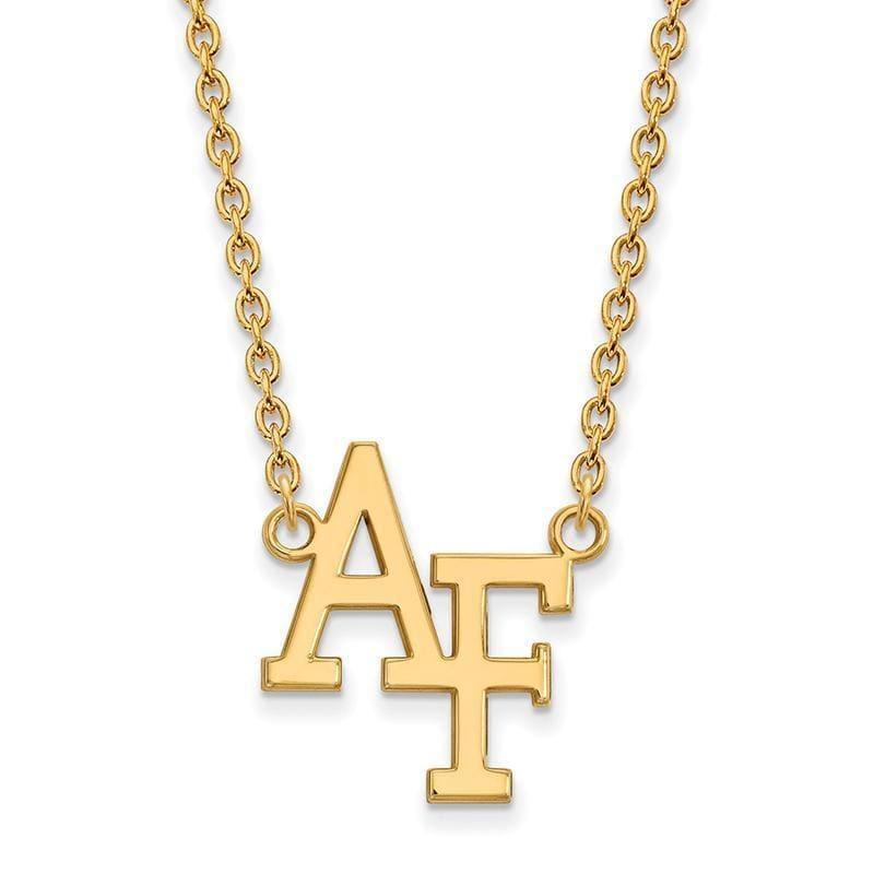 10ky LogoArt United States Air Force Academy Large Pendant w-Necklace - Seattle Gold Grillz