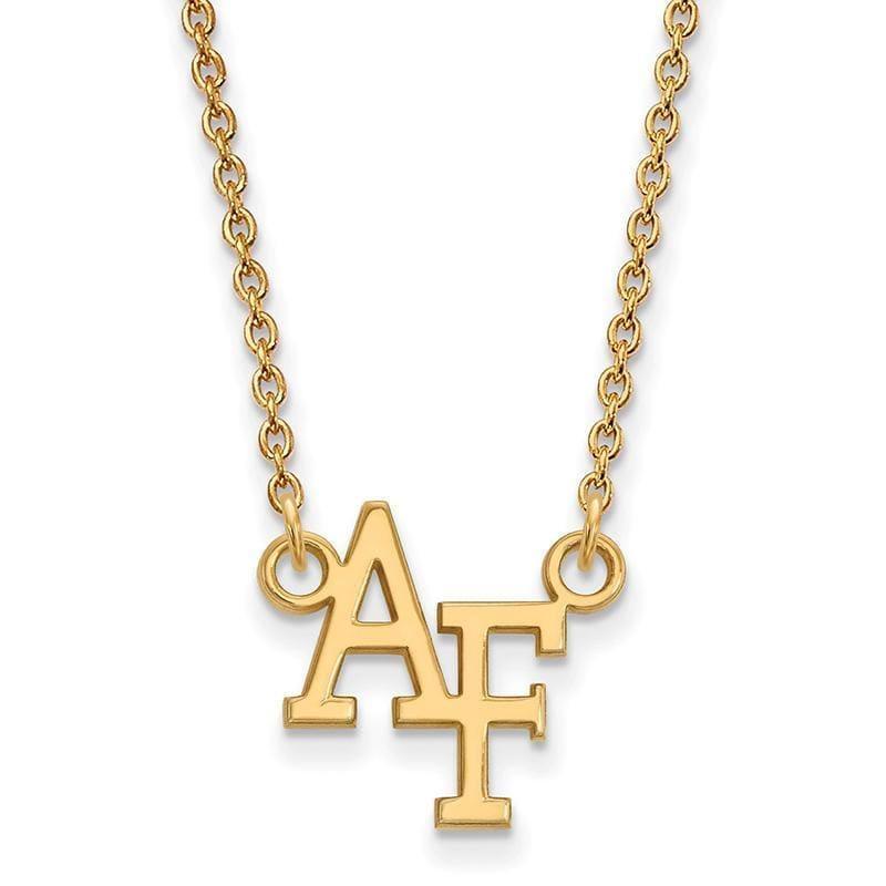 10ky LogoArt United States Air Force Academy Small Pendant w-Necklace - Seattle Gold Grillz