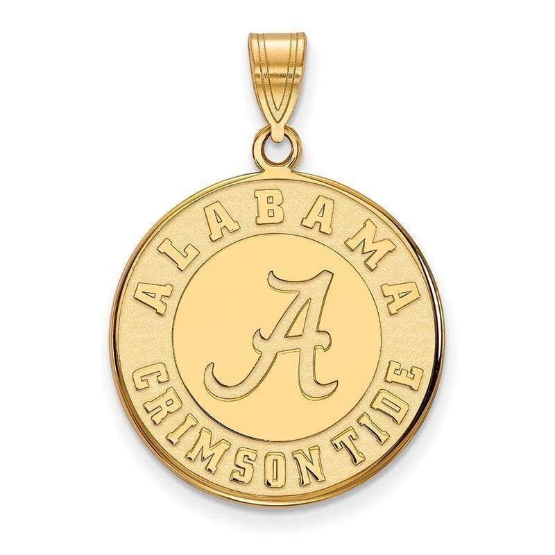 10ky LogoArt University of Alabama Large Disc Pendant - Seattle Gold Grillz