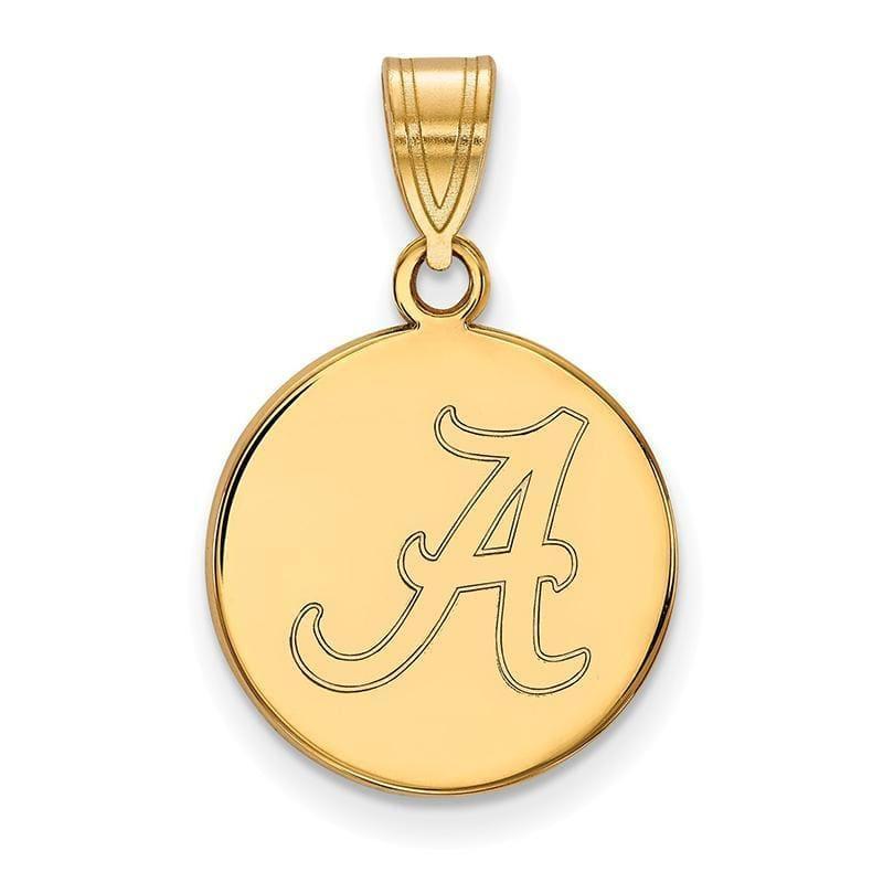 10ky LogoArt University of Alabama Medium Disc Pendant - Seattle Gold Grillz