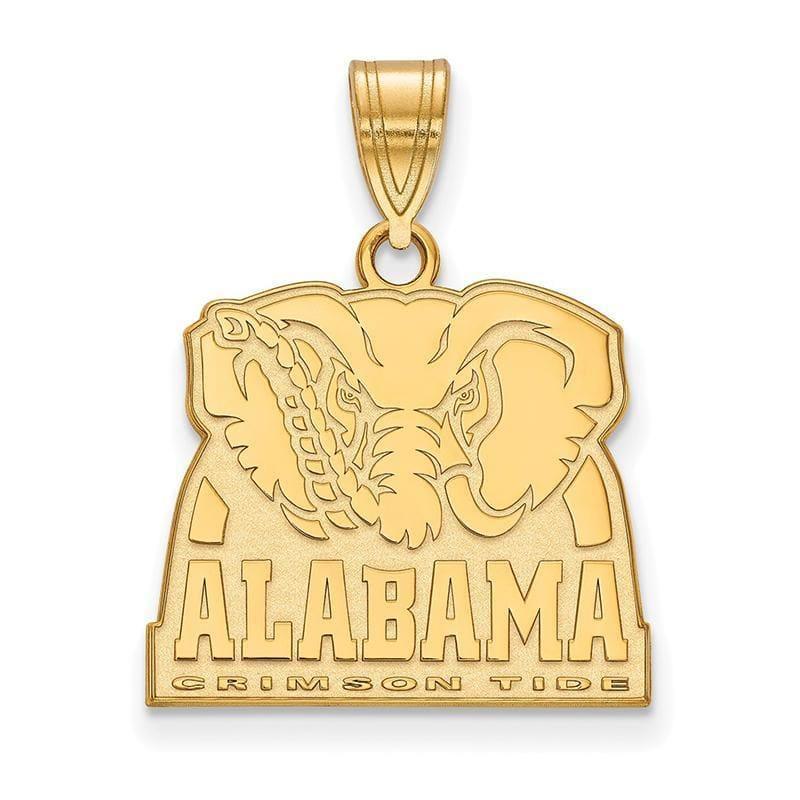 10ky LogoArt University of Alabama Medium Pendant - Seattle Gold Grillz