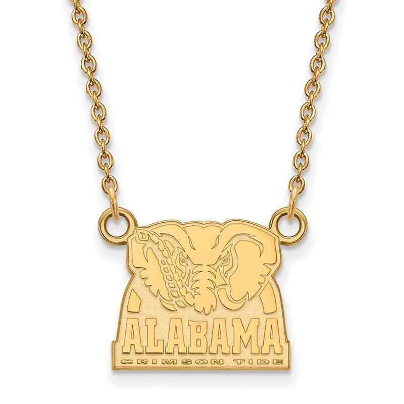 10ky LogoArt University of Alabama Small Pendant w-Necklace - Seattle Gold Grillz