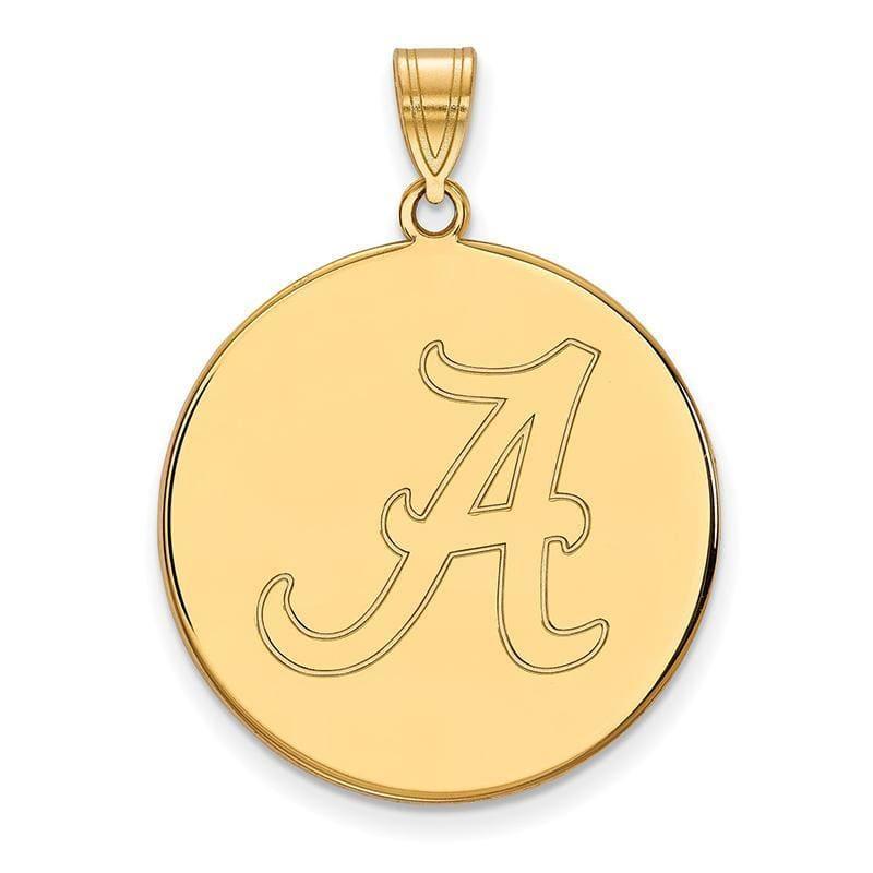 10ky LogoArt University of Alabama XL Disc Pendant - Seattle Gold Grillz