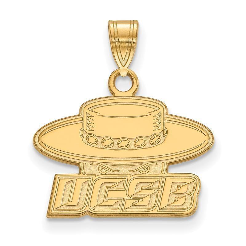 10ky LogoArt University of California Santa Barbara Small Pendant - Seattle Gold Grillz