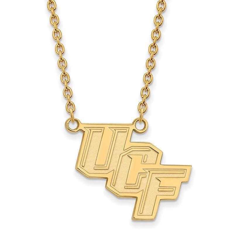 10ky LogoArt University of Central Florida Large Pendant w-Necklace - Seattle Gold Grillz