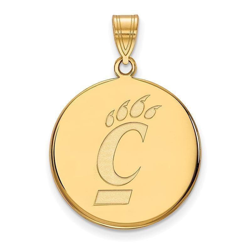 10ky LogoArt University of Cincinnati Large Pendant - Seattle Gold Grillz