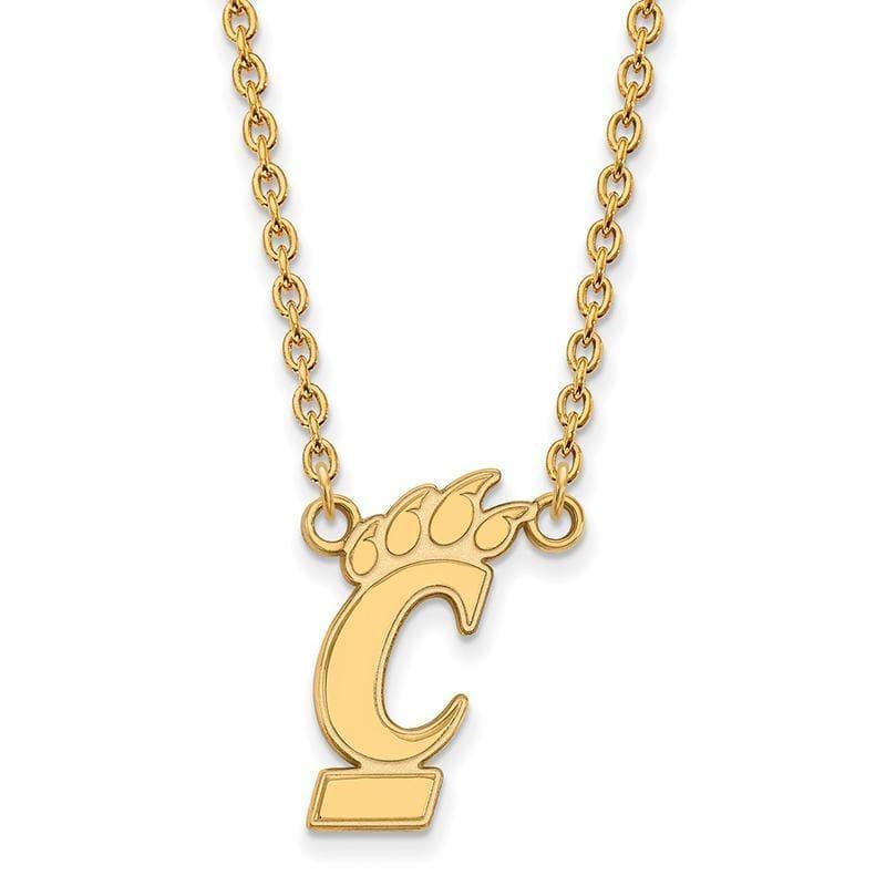 10ky LogoArt University of Cincinnati Large Pendant w-Necklace - Seattle Gold Grillz