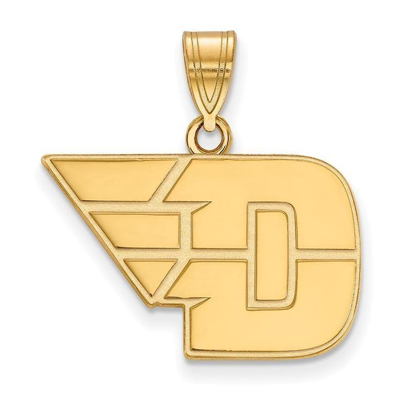 10ky LogoArt University of Dayton Medium Pendant - Seattle Gold Grillz