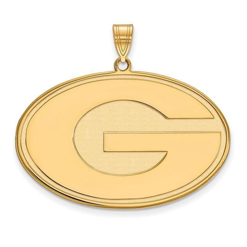 10ky LogoArt University of Georgia XL Pendant - Seattle Gold Grillz
