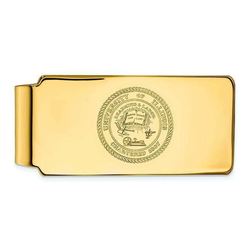 10ky LogoArt University of Illinois Crest Money Clip - Seattle Gold Grillz