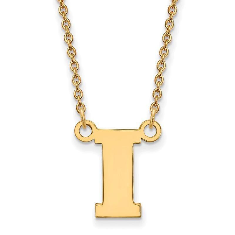 10ky LogoArt University of Iowa Small Pendant w-Necklace - Seattle Gold Grillz