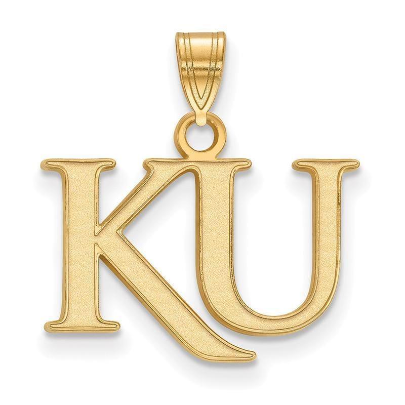 10ky LogoArt University of Kansas Small Pendant - Seattle Gold Grillz