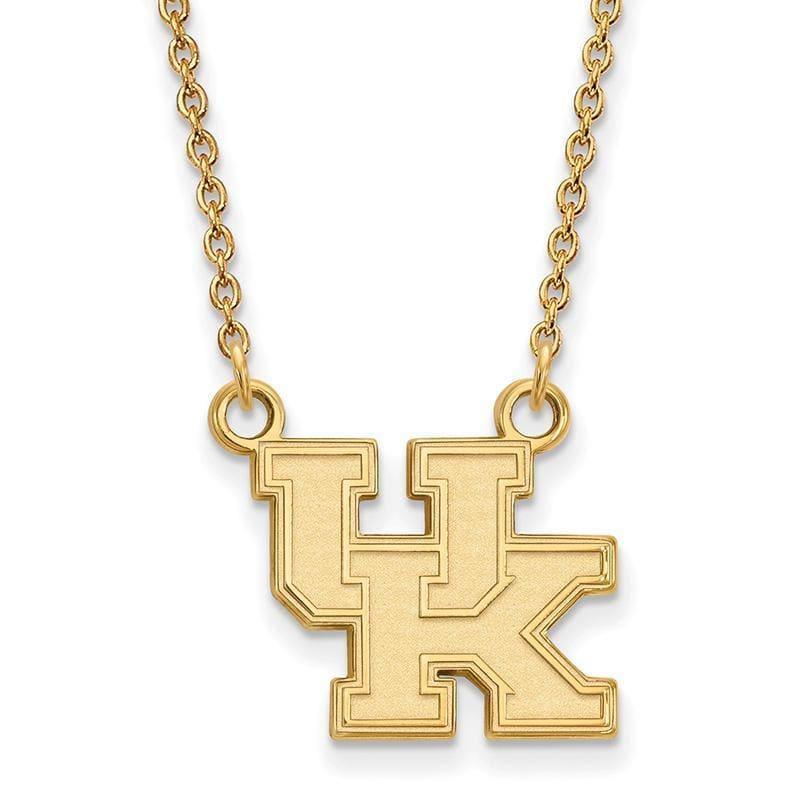 10ky LogoArt University of Kentucky Small Pendant w-Necklace - Seattle Gold Grillz